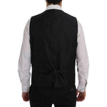 Dolce & Gabbana Gray STAFF Cotton Striped Vest SIG60356-1