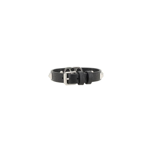 Valentino Garavani Valentino Garavani Vlogo Bracelet VA-6Y2J0S46JST0NO-ONE SIZE 1728,72470364320,Black,Bracelets - Men - Jewelry,Jewelry,Men,Men - Jewelry,New with tags,One Size,Valentino Garavani