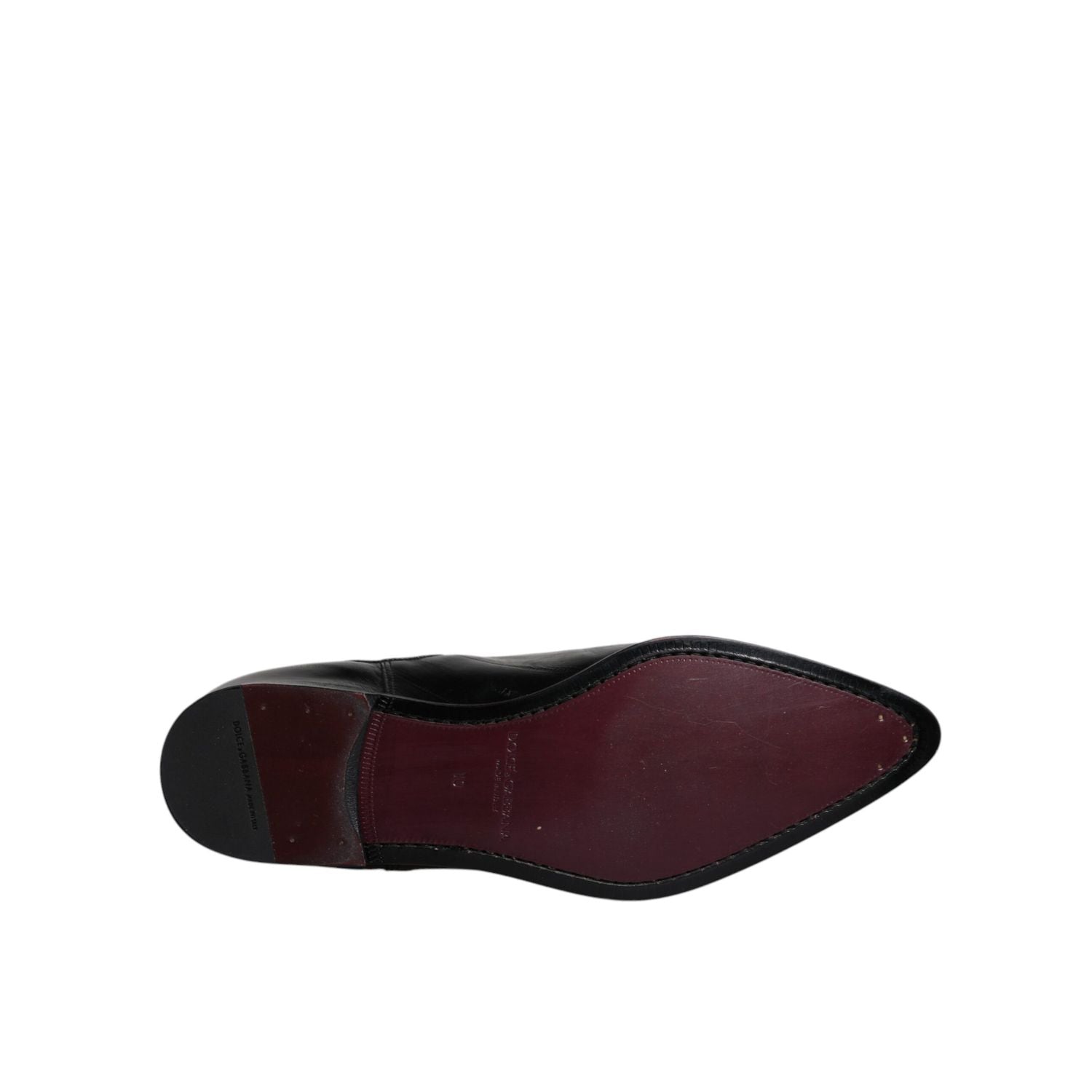 Dolce & Gabbana Black Leather Chelsea Men Ankle Boots Shoes