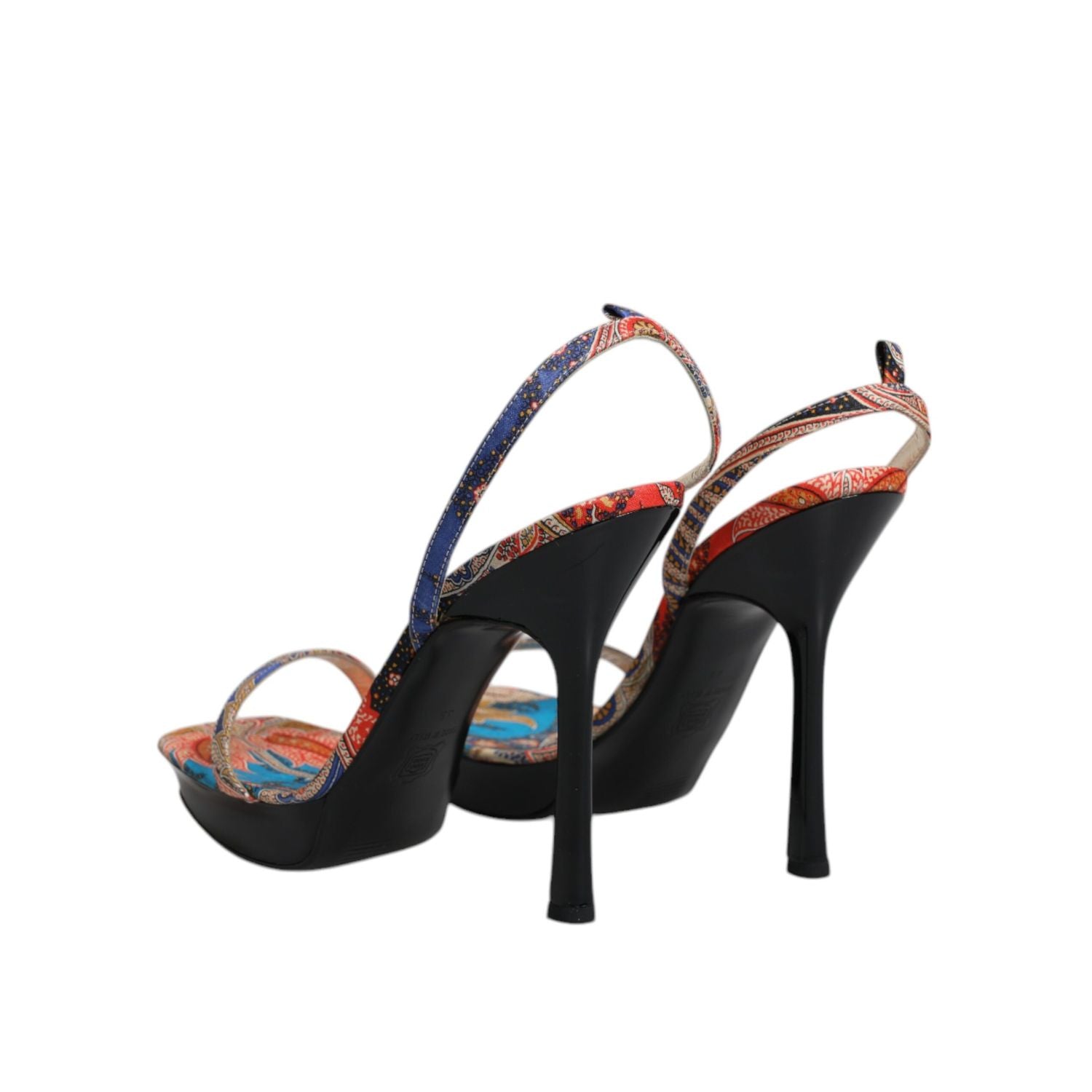 Dolce & Gabbana Multicolor Floral High Heels Sandals Shoes
