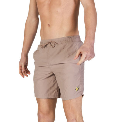 Lyle & Scott Beige Nylon Swim Short