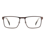 David Beckham Brown Metal Frames with 54/18/145mm sizing, stylish and durable eyewear, front view.