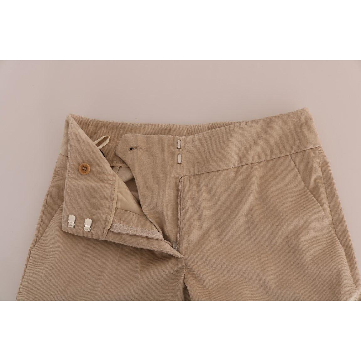 Ermanno Scervino Beige Cotton Bootcut Pants