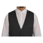 Dolce & Gabbana Gray STAFF Cotton Rayon Vest SIG60333-2