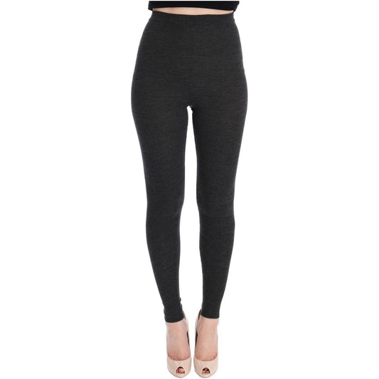 Dolce & Gabbana Gray Wool Stretch Tights SIG32067-3
