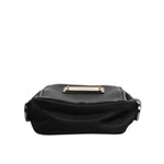 Dolce & Gabbana Black Grain Leather Logo Plaque Clutch Bag BAG4170