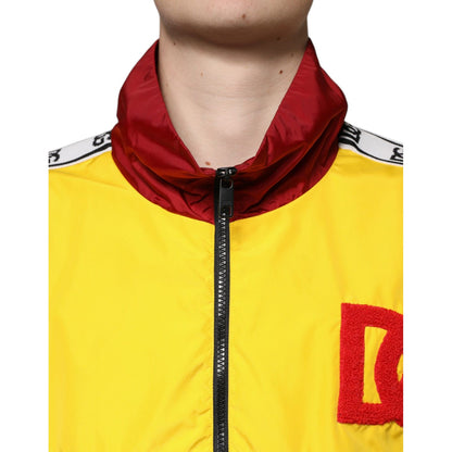 Dolce & Gabbana Multicolor Patchwork Men Full Zip Sweater