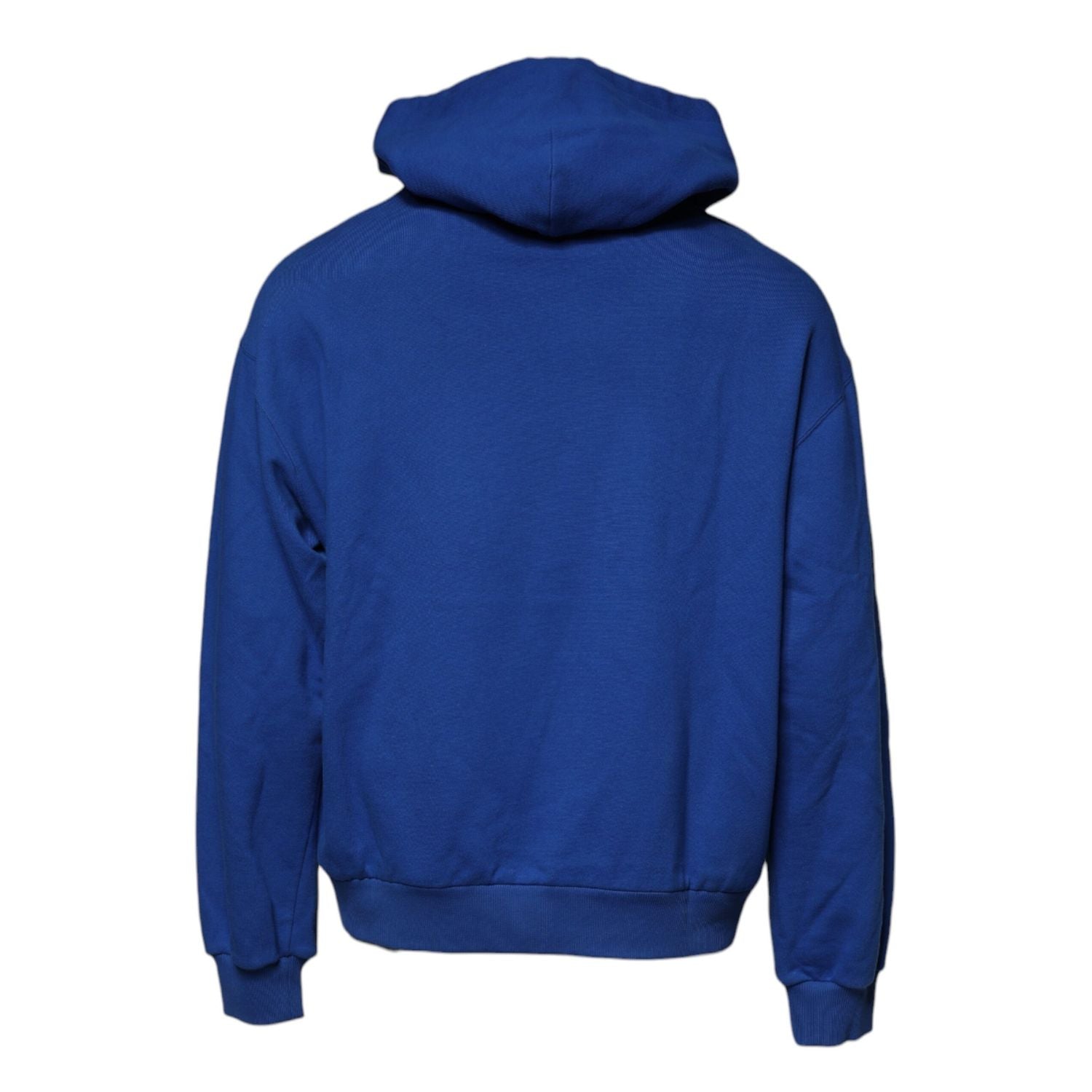 Dolce & Gabbana Blue Logo Print Hooded Sweatshirt Sweater