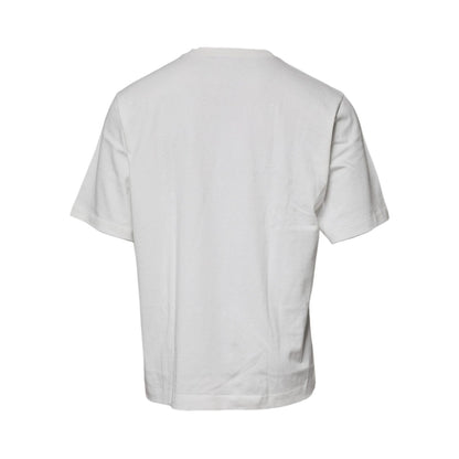 Dolce & Gabbana White DG Logo Crew Neck Short Sleeves T-shirt
