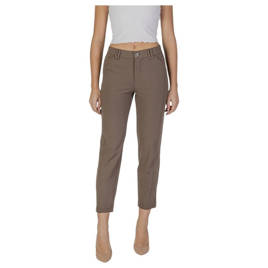 Street One Brown Polyester Jeans & Pant