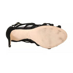 Dolce & Gabbana Black Suede Stilettos Booties Socks Shoes