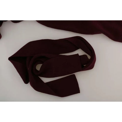 Dolce & Gabbana Bordeaux Cashmere Crown Cardigan Sweater