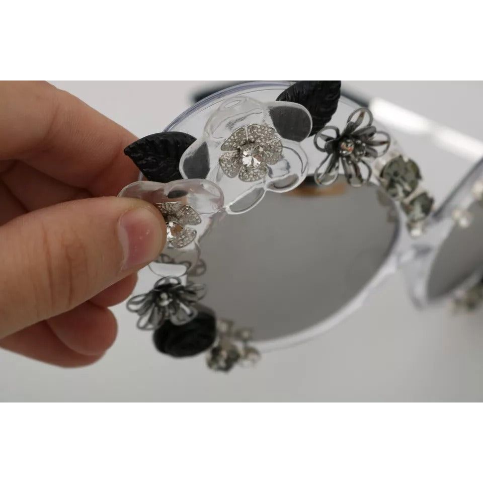 Dolce & Gabbana Transparent DG4292 Round Crystal Sunglasses GLA628