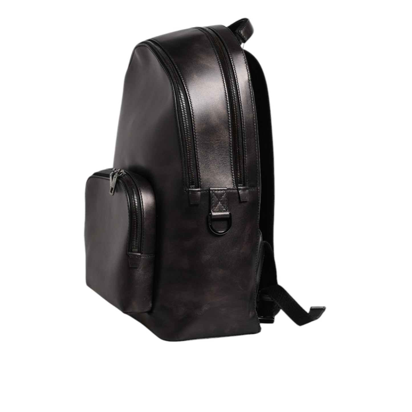 Dolce & Gabbana Bronze Leather School Travel Backpack Bag