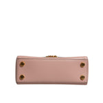 Michael Kors Pink Leather Logo Plaque Crossbody MINDY Satchel Bag MK5010