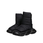 Dolce & Gabbana Black Slip On Wave Quilted Sneakers Shoes