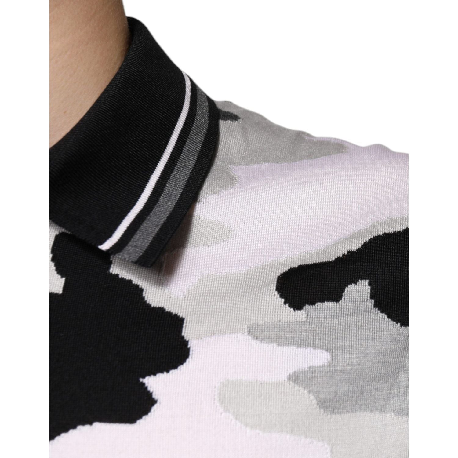 Dolce & Gabbana Multicolor Camouflage Collared Polo T-shirt