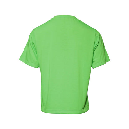 Dolce & Gabbana Green Logo Polyester Crew Neck T-shirt