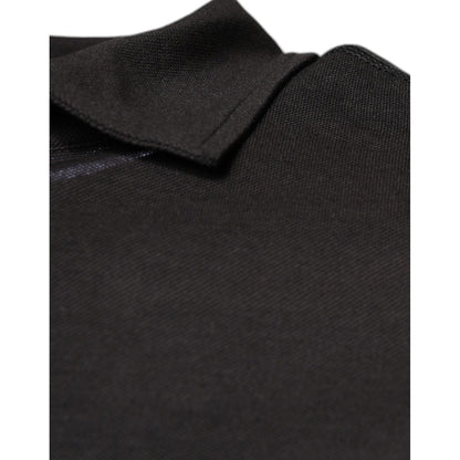 Dolce & Gabbana Dark Gray Collared Short Sleeves Polo T-shirt