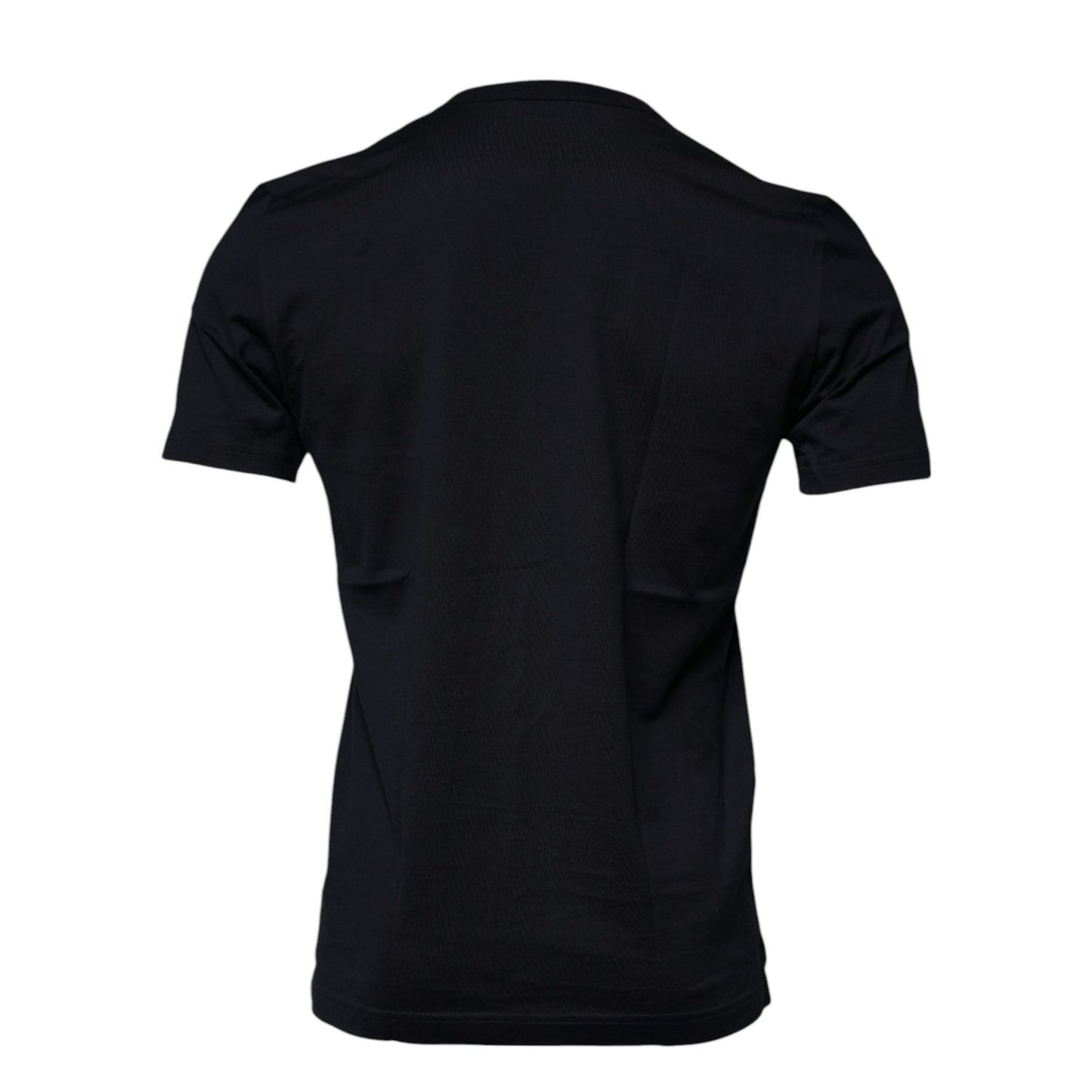 Dolce & Gabbana Blue Cotton Angel Print Short Sleeves T-shirt