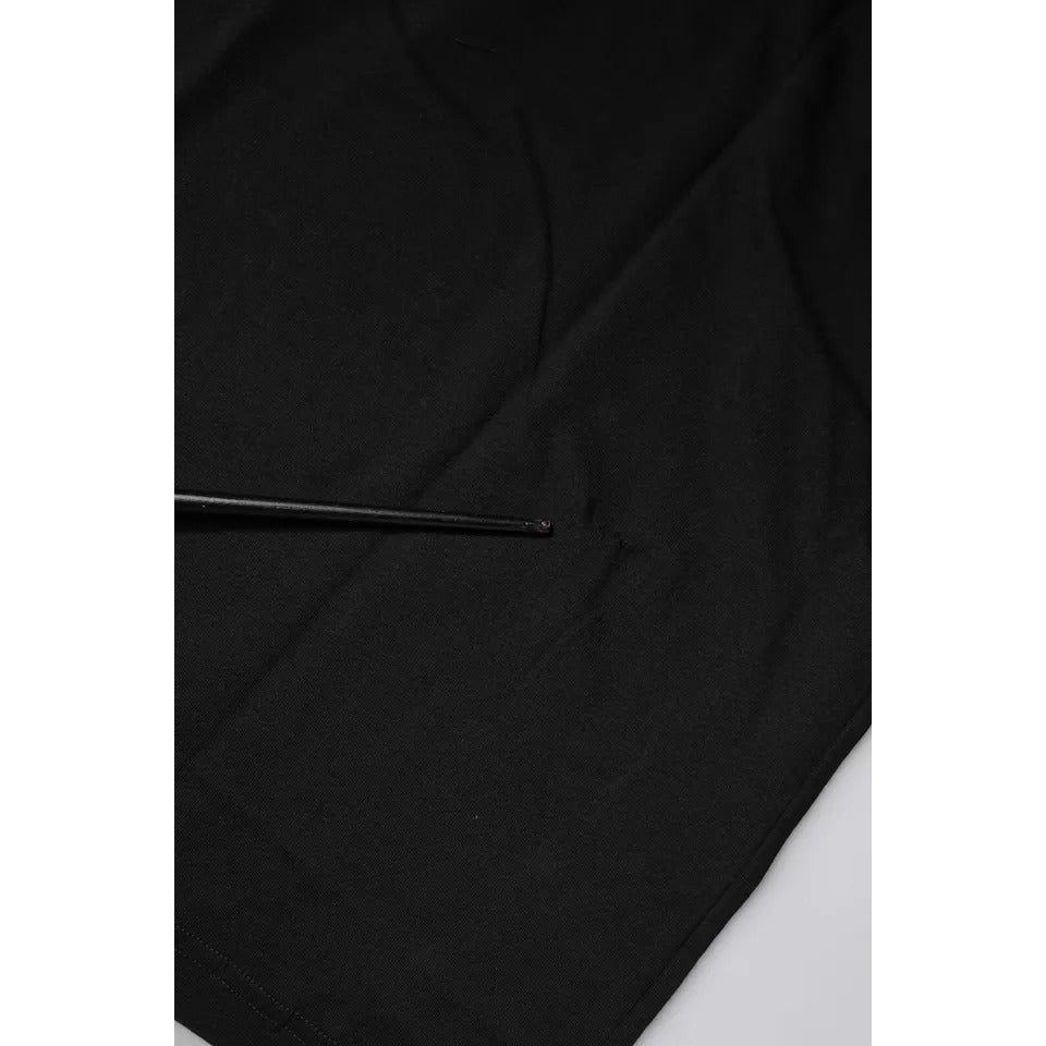 Dolce & Gabbana Black Logo Print Cotton Short Sleeve T-shirt