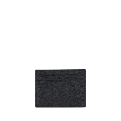 Dolce & Gabbana Black Calf Leather Bos Taurus Wallet