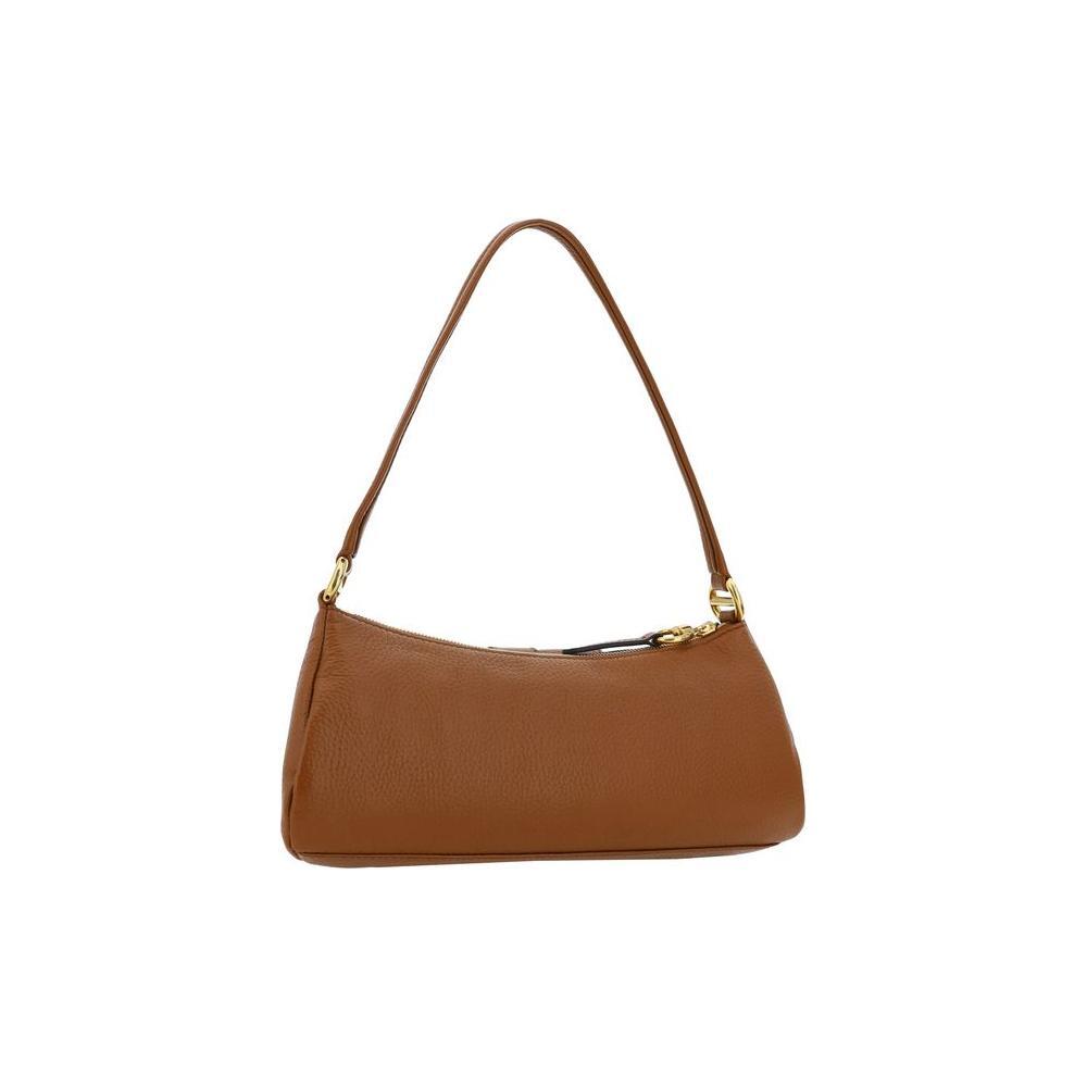 Front view with bag zipped and handles upright.