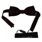 Dolce & Gabbana Bordeaux Red Silk Solid Classic Bowtie KRA3002