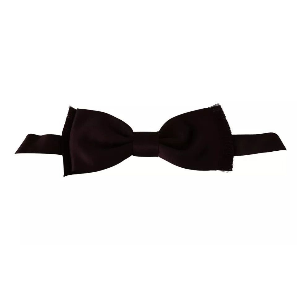 Dolce & Gabbana Bordeaux Red Silk Solid Classic Bowtie KRA3002