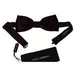 Dolce & Gabbana Bordeaux Red Silk Solid Classic Bowtie KRA3002