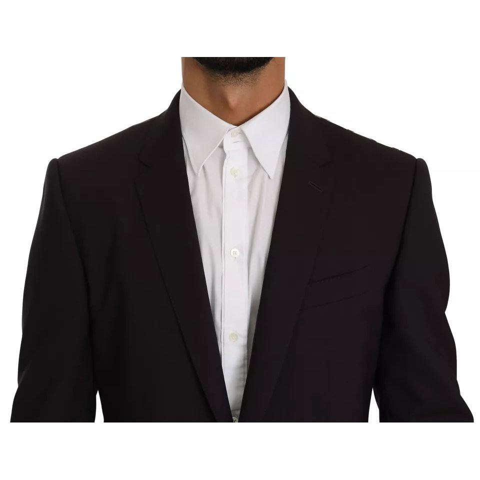 Dolce & Gabbana Purple MARTINI Wool Stretch 2 Piece Suit