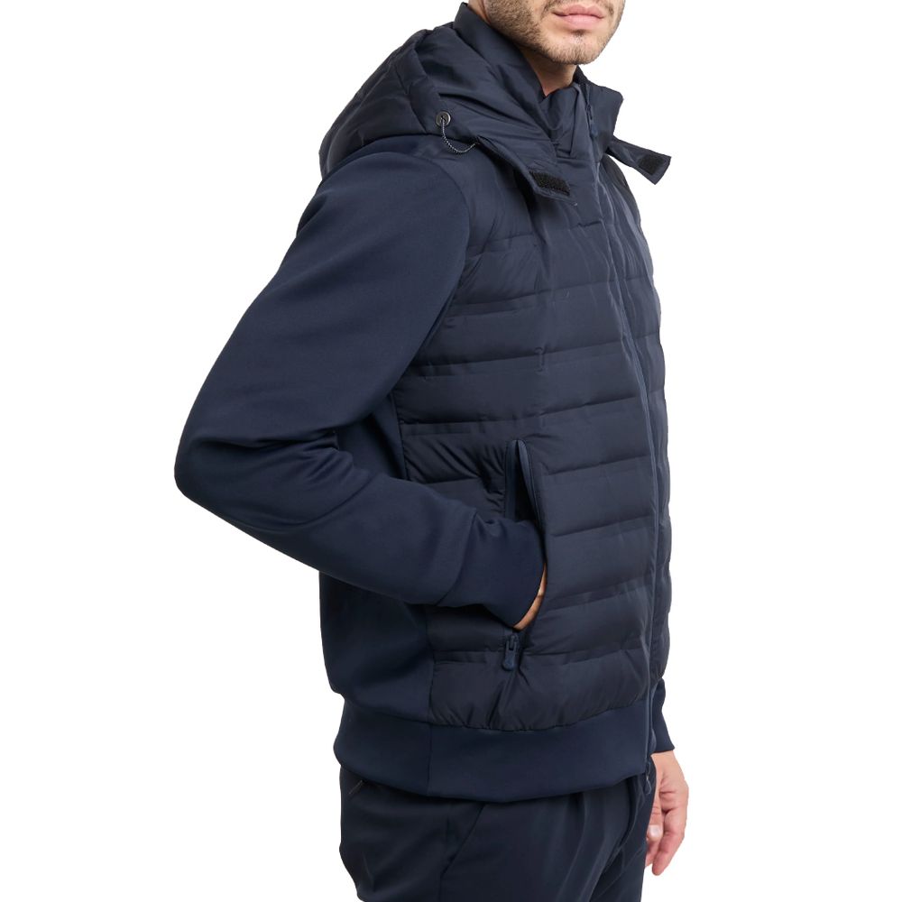 People Of Shibuya Blue Polyester Men Jacket