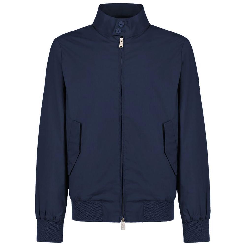 People Of Shibuya Blue Cotton Men's Bomber Jacket