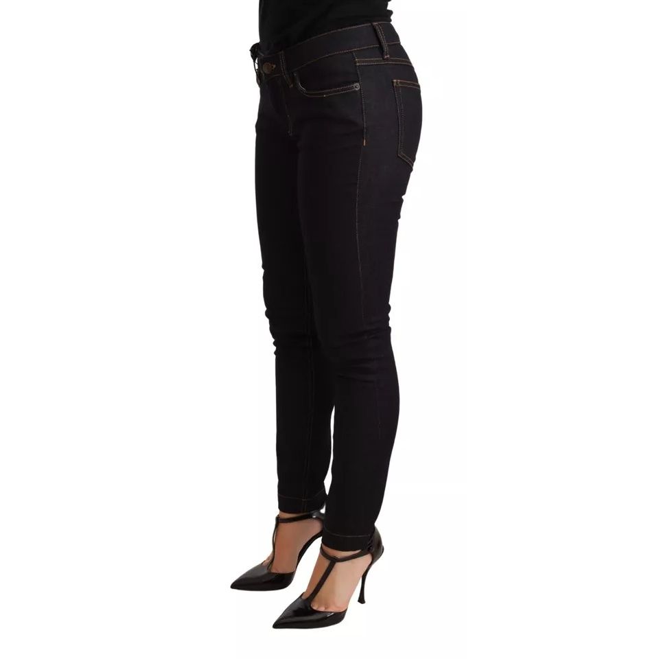 Dolce & Gabbana Blue Cotton Stretch Slim Fit Denim Jeans