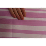 Dolce & Gabbana Pink White Striped Cannes Wrap Shawl Scarf MS6119