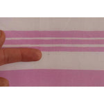 Dolce & Gabbana Pink White Striped Cotton Wrap Shawl Scarf MS6123