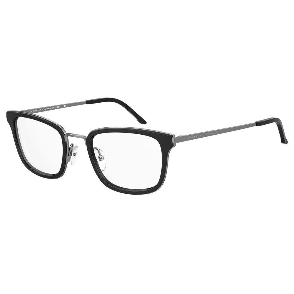 Seventh Street Black Metal Frames stylish eyeglasses for men, featuring metal design and black color, size 52/23/145 mm.