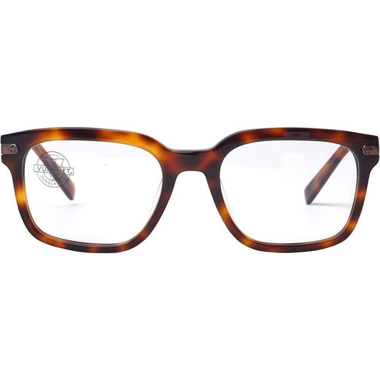 Vuarnet Brown Acetate Frames with clip-on, lens 55mm, bridge 19mm, temple 145mm, optique archive, women's eyewear.