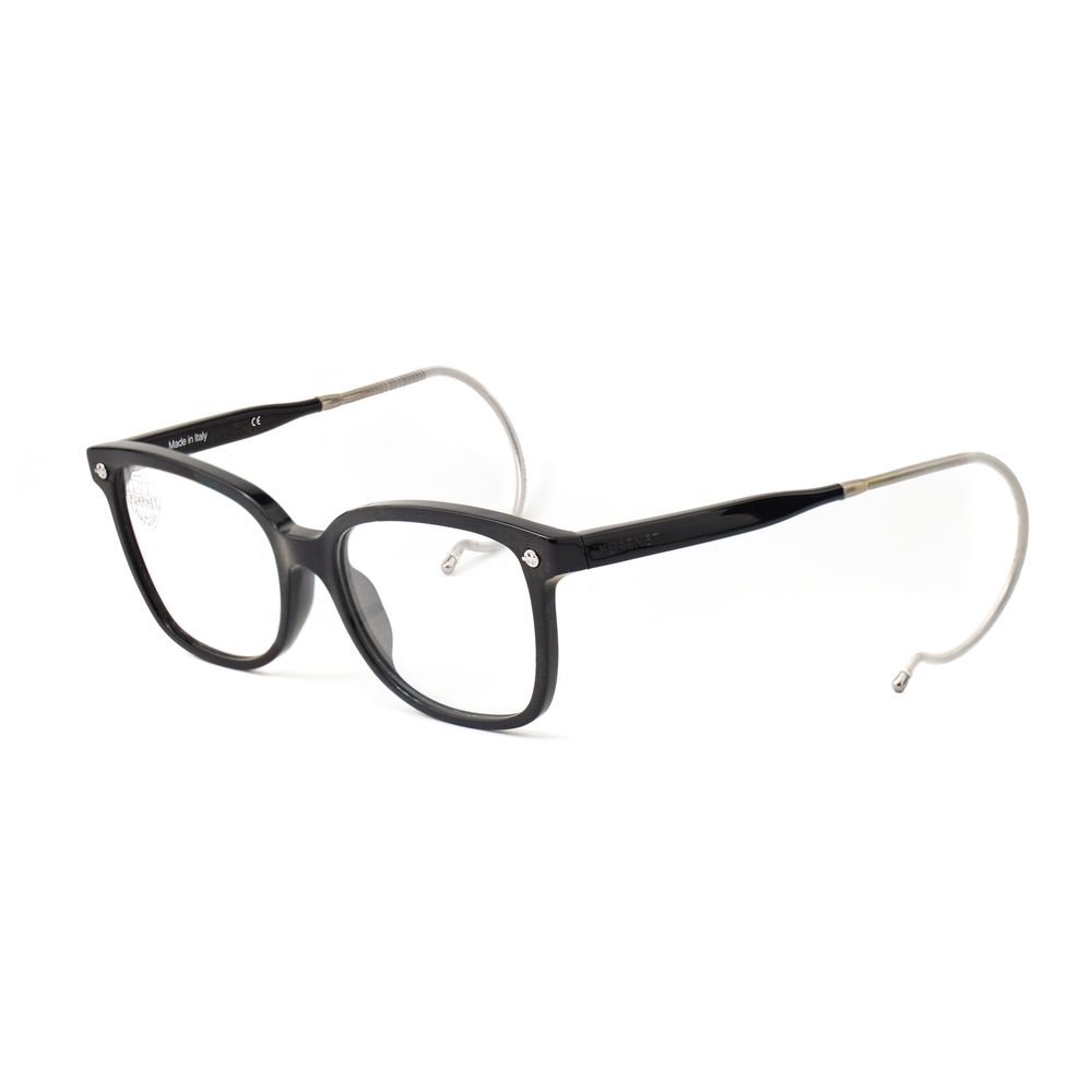 Vuarnet Black Acetate Frames for women, flexible pin-optique design, dimensions 50/17/110 mm, stylish black color, acetate material.