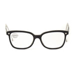 Vuarnet Black Acetate Frames for women, VL15130001, with flexible pin-optique design, 50/17/110 mm dimensions in classic black color.