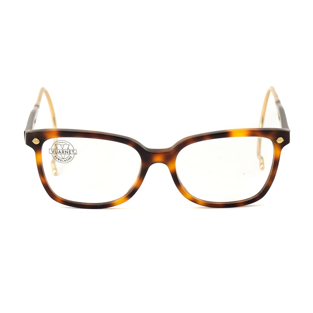 Vuarnet Brown Acetate Frames for women with flexible pin-optique design, lens size 50mm, bridge 14mm, temple 110mm.
