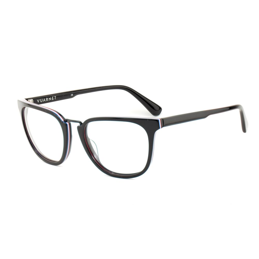 Vuarnet Black Acetate Frames - Women's eyewear model VL16240001, dimensions 50/12/135mm, black acetate material, sleek and stylish design.