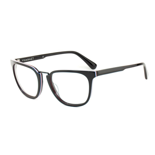 Vuarnet Black Acetate Frames - Women's eyewear model VL16240001, dimensions 50/12/135mm, black acetate material, sleek and stylish design.