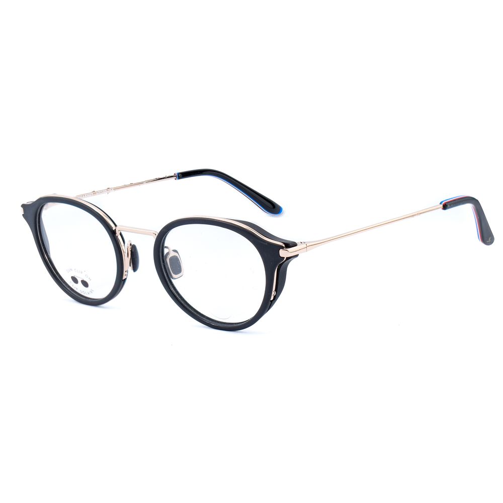Vuarnet Black Stainless Steel Frames with clip-on, unisex design, 54/17/145 mm dimensions, black color, stainless steel material.