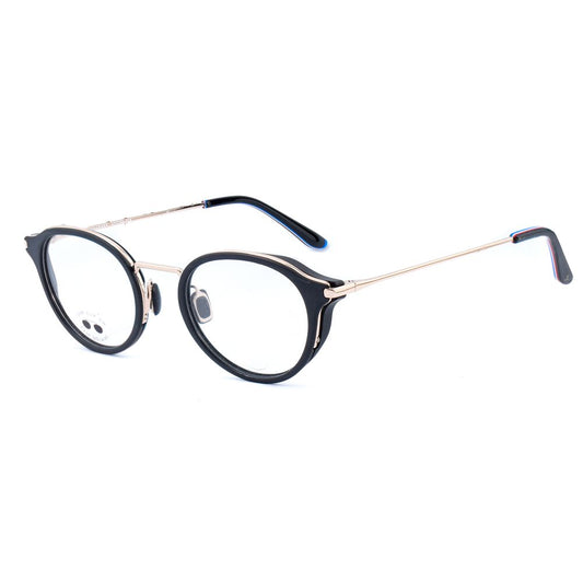 Vuarnet Black Stainless Steel Frames with clip-on, unisex design, 54/17/145 mm dimensions, black color, stainless steel material.