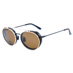 Vuarnet Black Stainless Steel Frames with brown clip-on sunglasses, stainless steel, measurements 54/17/145 mm, category 3 protection.