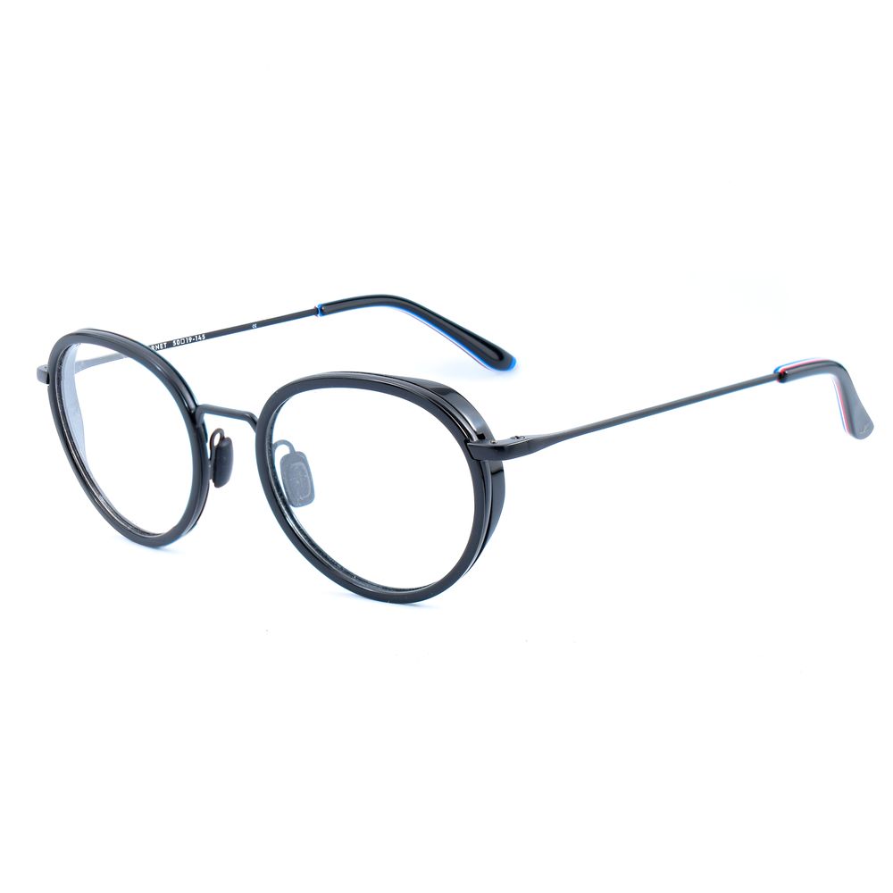 Vuarnet Black Stainless Steel Frames with brown category 3 clip-on sunglasses, measures 54/17/145mm, providing sun protection.