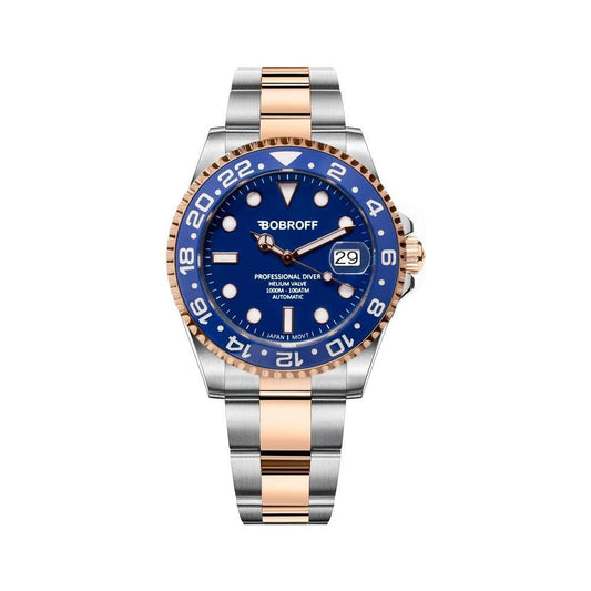 Bobroff Silver Stainless Steel Watch