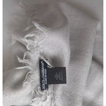 Dolce & Gabbana Gray Cashmere Wrap Shawl Fringe Scarf MS7054