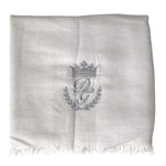 Dolce & Gabbana Gray Cashmere Wrap Shawl Fringe Scarf MS7054